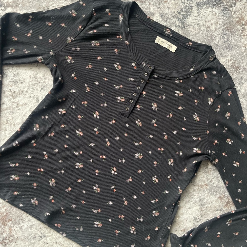 Lucky Brand Black Floral Henly